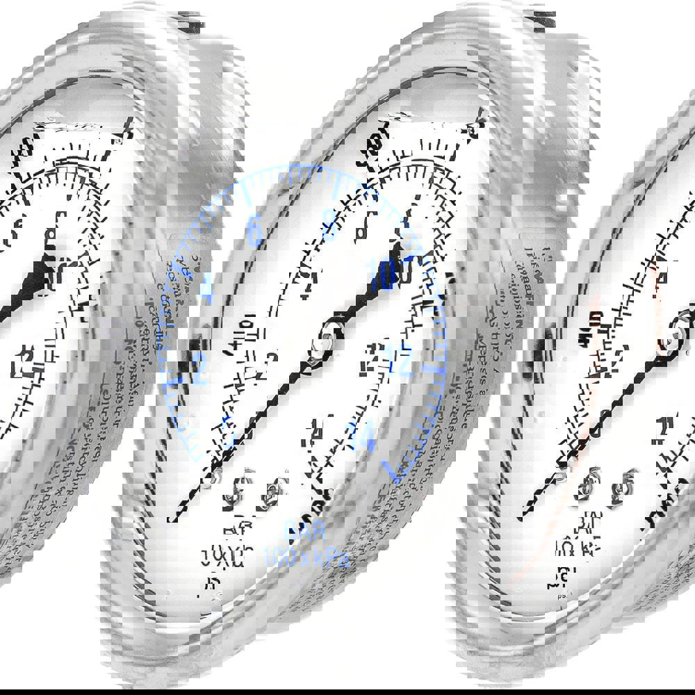 Pressure Gauges; Gauge Type: Industrial Pressure Gauges ; Scale Type: Dual ; Accuracy (%): 2-1-2% ; Dial Type: Analog ; Thread Type: 1/4